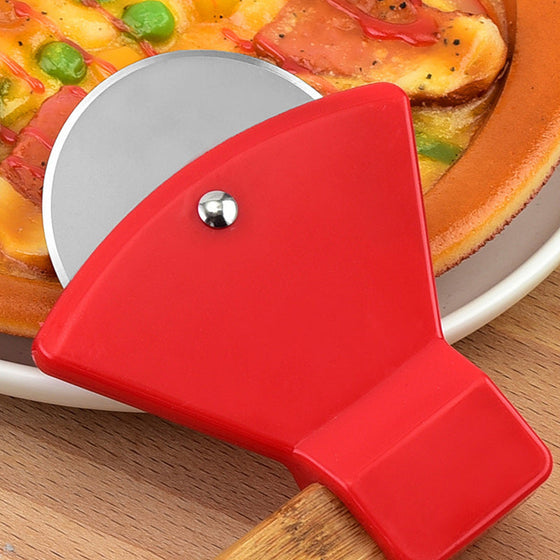 Kreativt pizzahjul i form av en yxa