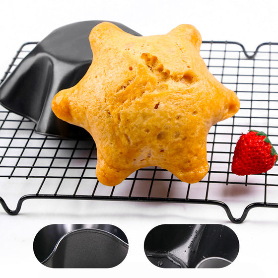 Blombladsformad bakskål i kolstål