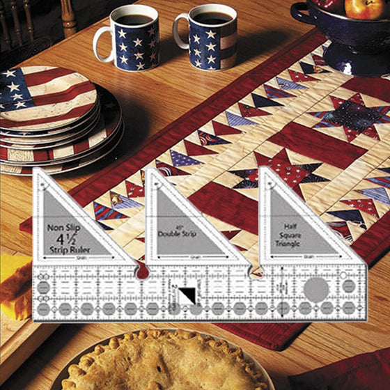 45° graders dubbelremsad linjal