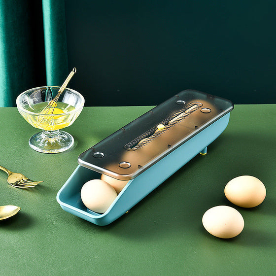 Säker glidbar äggförvaringslåda