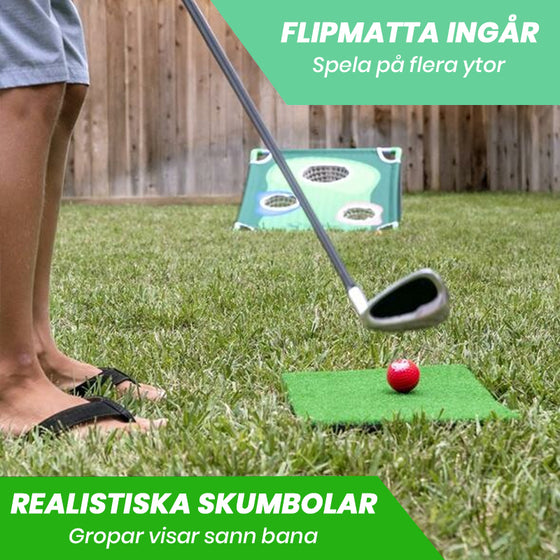 Bärbar utomhus golfspelset