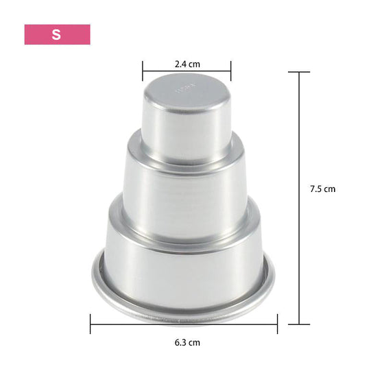 Mini flerlagers kakform