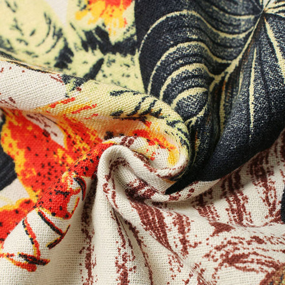 Blommig klänning med halva ärmar