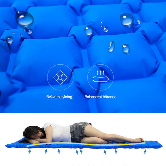 Fuktsäker uppblåsbar camping madrass