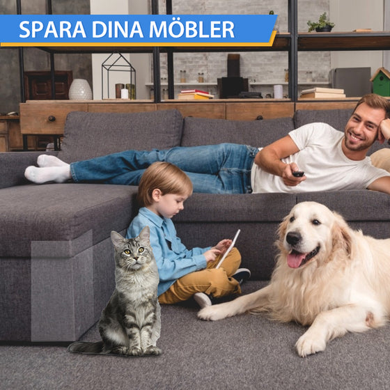 Katter reptåliga möbelskyddstejp (2 stycken och 10 spikar)