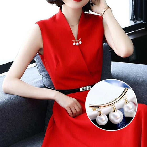 Spikfritt Pärla halsduk ring Midjaspänne