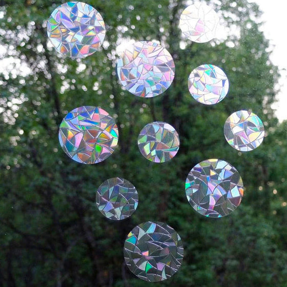 Färgglada glasklistermärken