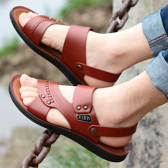 Casual strandsandaler i mjuk sula för män