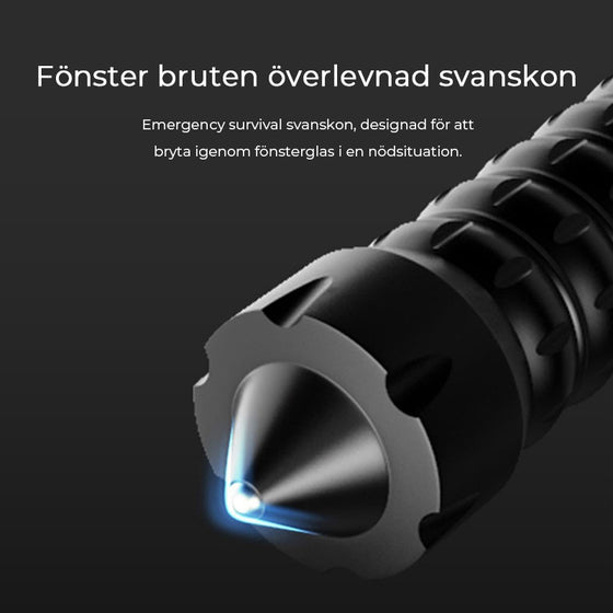 Uppladdningsbar ficklampa för självförsvar