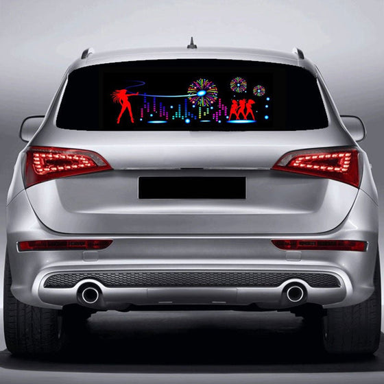 Ljudaktiverade LED-ljus för bilbakruta