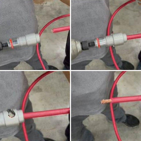 Elektrisk borrmaskin kabelstrippare