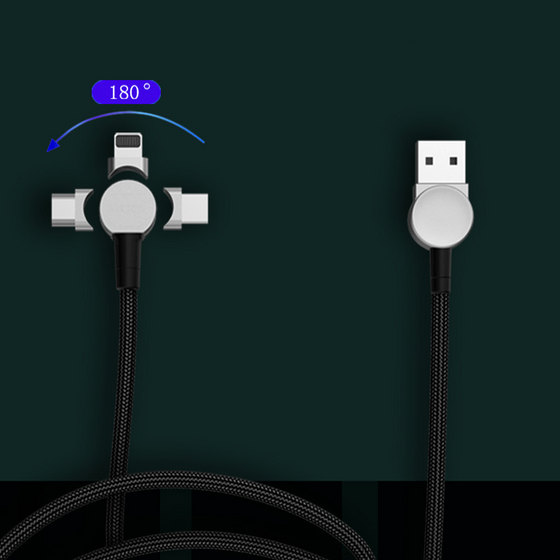 Magnetisk laddning sladd  180 graders rotation