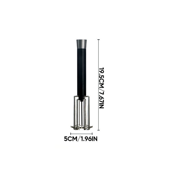 Manuell flasköppnare med lufttryck