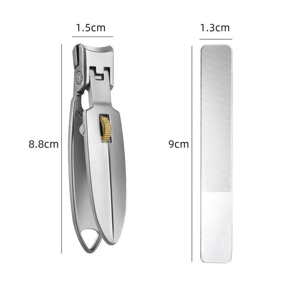 Nagelklippare i rostfritt stål med ringlås