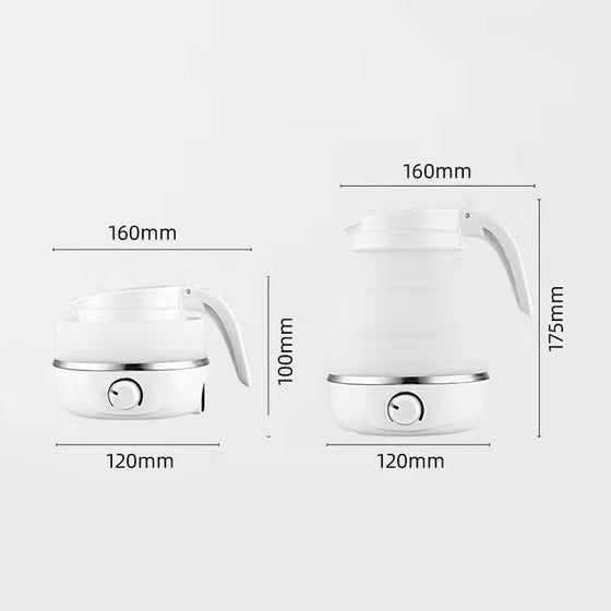 Justerbart temperaturfällbart elektriskt vattenkokare i silikon