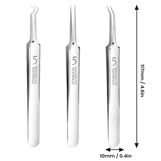 Tysk ultratunn pincett för pormaskar