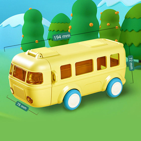 Bärbar vattenbehållare i bussform