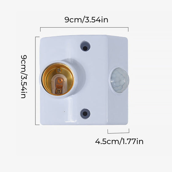 Lamphållare med rörelsesensorbrytare