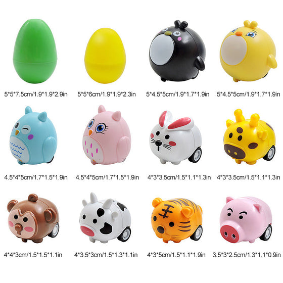 Påskäggsfyllmedel med bil leksaker