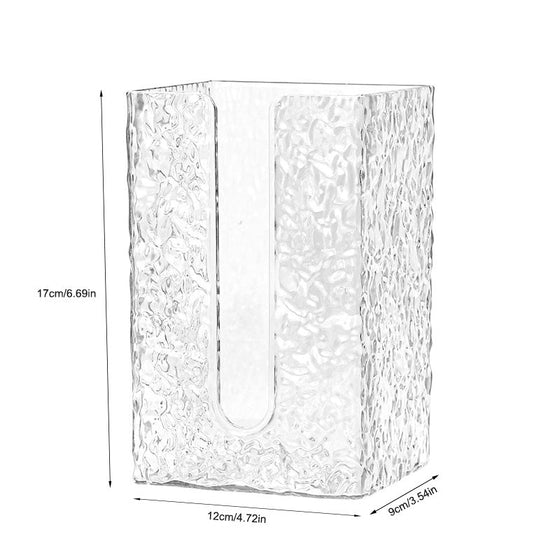 Multifunktionell vävnadsbox med glaciärmönster