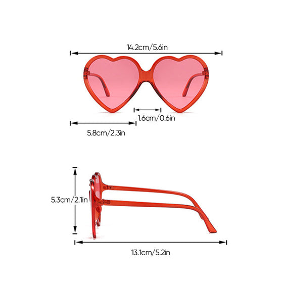 Hjärta ram solglasögon