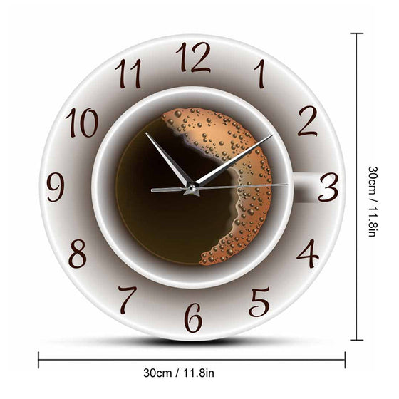 Kaffekopp Väggklocka