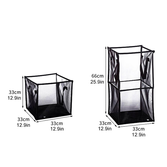 Bärbar hopfällbar tvättkorg