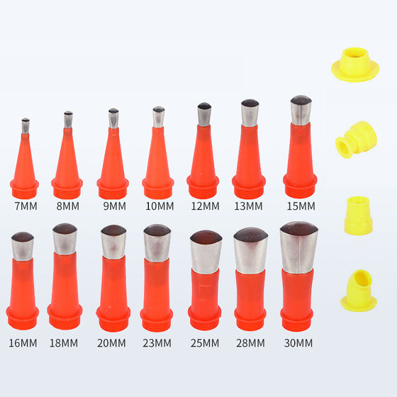 Universal integrerat gummimunstycke verktygssats