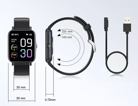 Vattentät sportarmband smart klocka