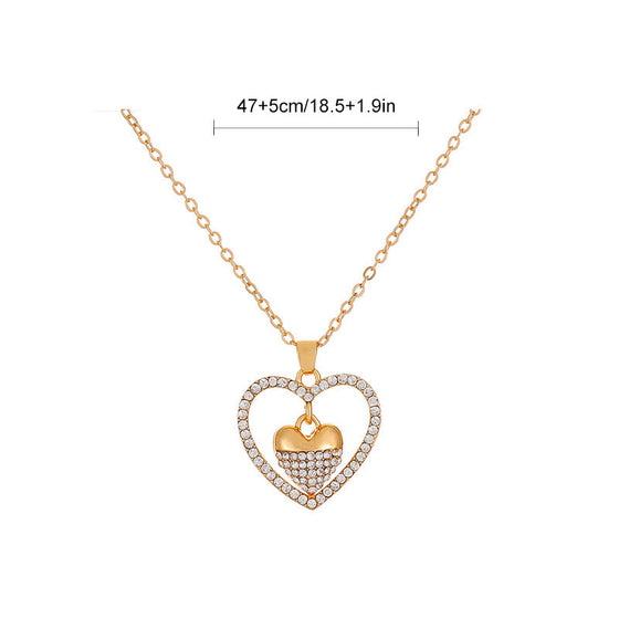 Alltid HJÄRTA TILL HJÄRTA halsband👩❤️👧