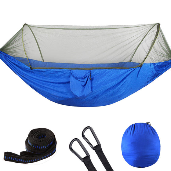 Automatisk Snabböppnad Hängmatta med Myggnät