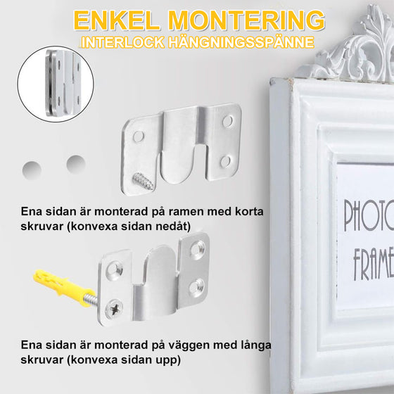 Hängande Spänne i Rostfritt Stål med Förregling