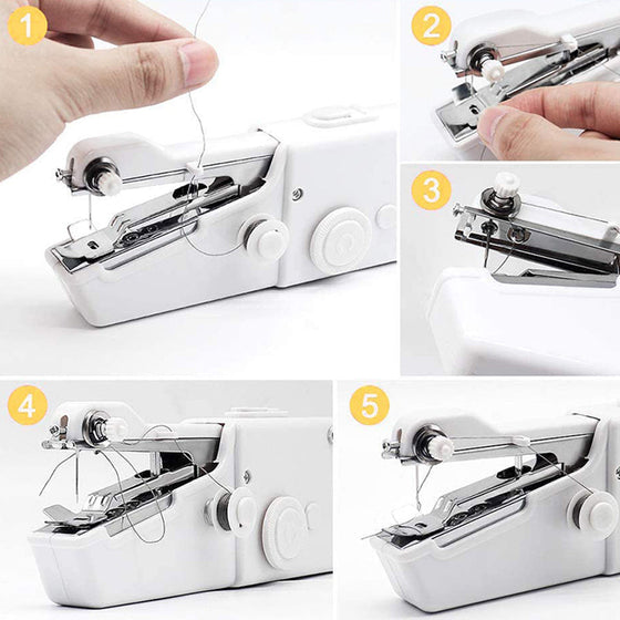 Bärbar handhållen symaskin