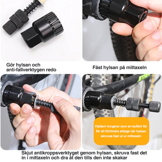 Cykelverktyg För Borttagning Av Bottenfäste