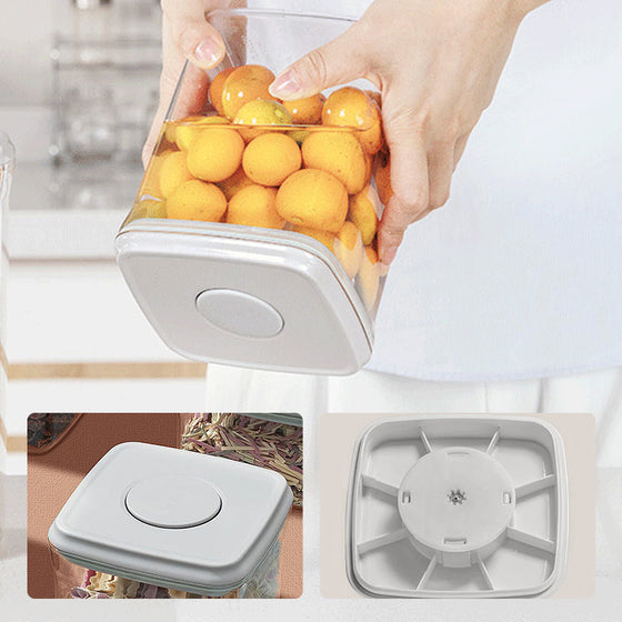 Lufttät stapelbar behållare