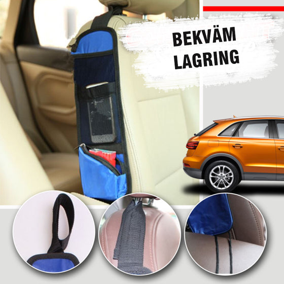 Förvaringsficka i bilsätet på sidan