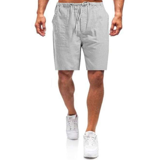 Casual shorts i linne för män