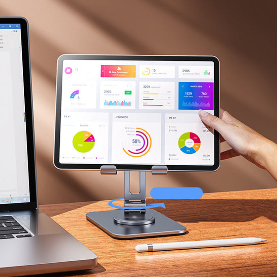 Tablettställ 360 Rotation Justerbara hopfällbara hållare