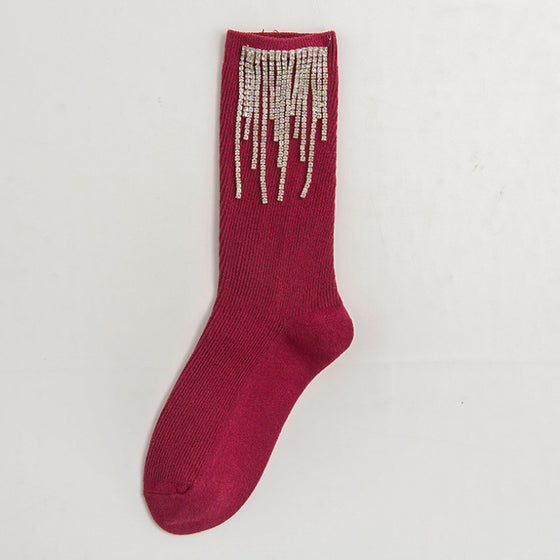 Damstrumpor med tofsar