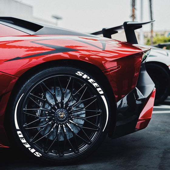 3D stereo Ljusande däckklistermärke