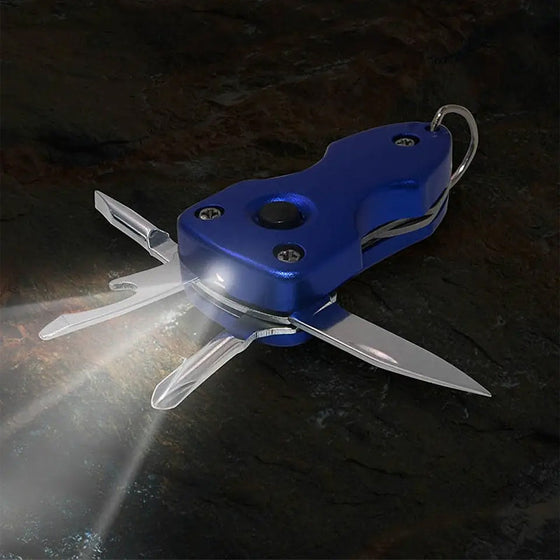 Multifunktionell hopfällbar nyckelring