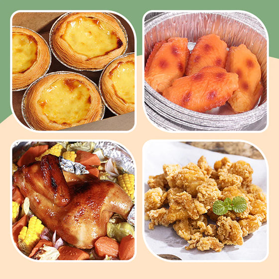 Rund foliebricka för Mikrovågsugn eller Air Fryer