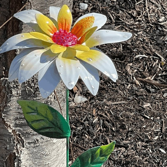 Trädgårdsdekoration Metallblommor