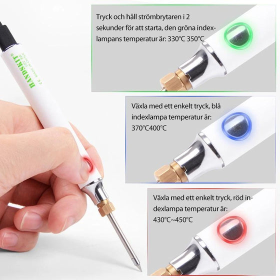 USB bärbar elektrisk lödkolvset