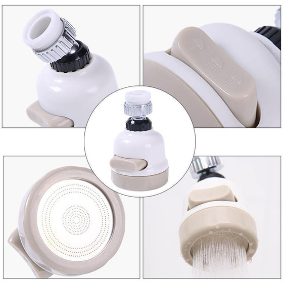 360 ° Vridbar Vattenbesparande Munstycke för kran