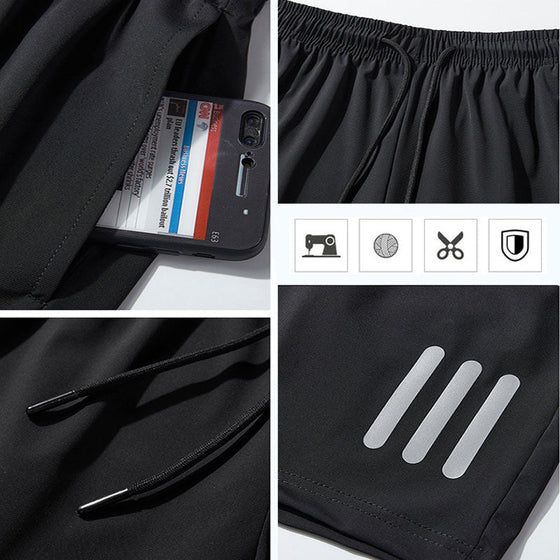 Sommar elastiska sportshorts