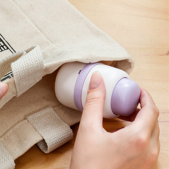 2 i 1 bärbar tablettklyvare och förvaringsbehållare