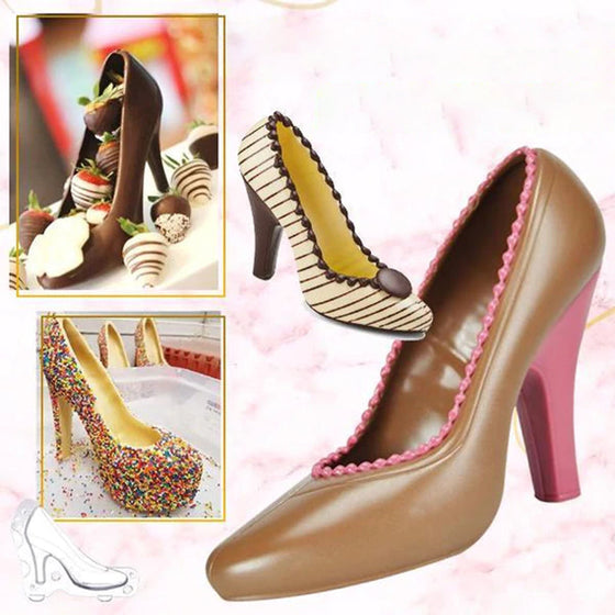 3D högklackat chokladform