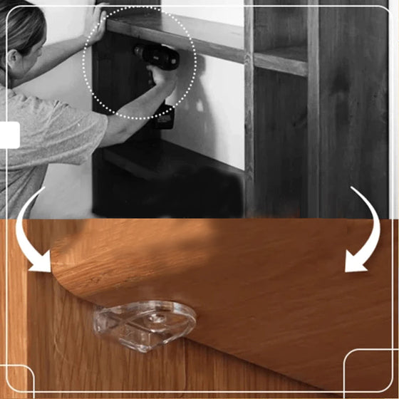 Stansfri hyllstödspinne 10st