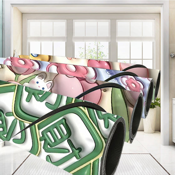 3D-absorberande silikon lera badrumsgolvmatta